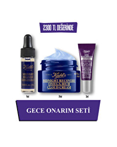 Midnight Recovery Serum & Bakım Kremi ve Super Multi Corrective Göz Kremi ile Gece Onarım Seti