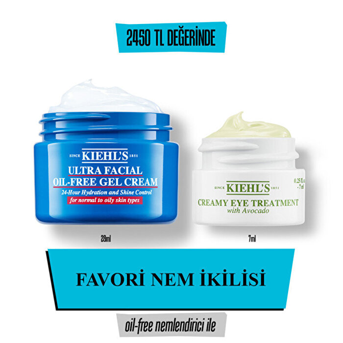 Ultra Facial Oil Free Cream ve Avokado Göz Kremi Nem İkilisi